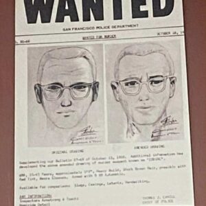 Zodiac Wanted sign