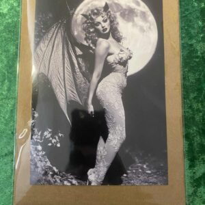 Black and White Bat Woman