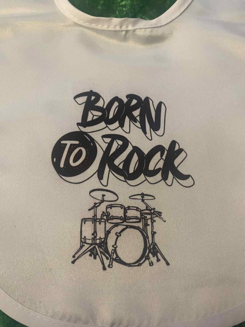 Born to Rock Baby Bib