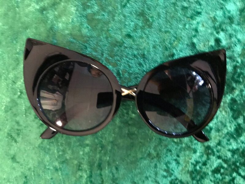 Black cat eye sunglasses