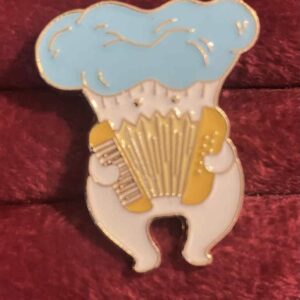 Musical mushroom pin 