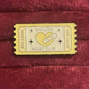 Healing heart club pin 