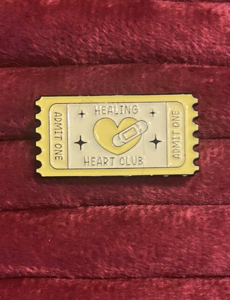 Healing heart club pin 