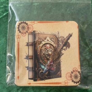Steam punk book coaster