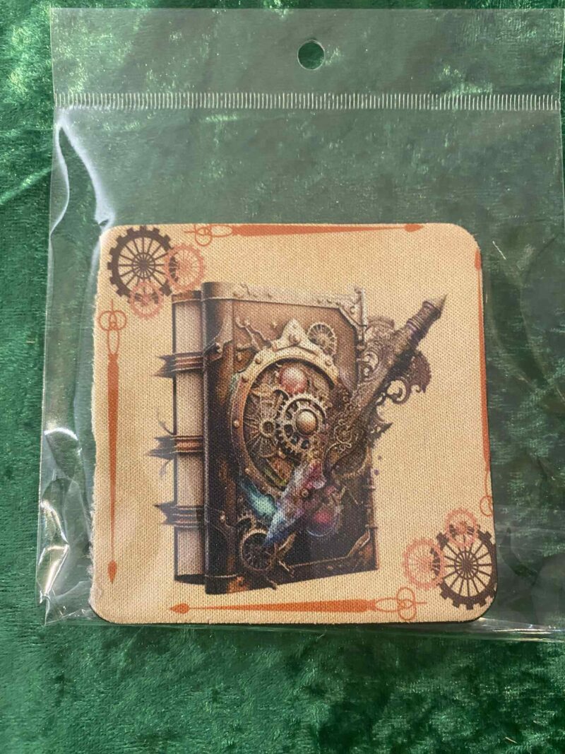 Steam punk book coaster