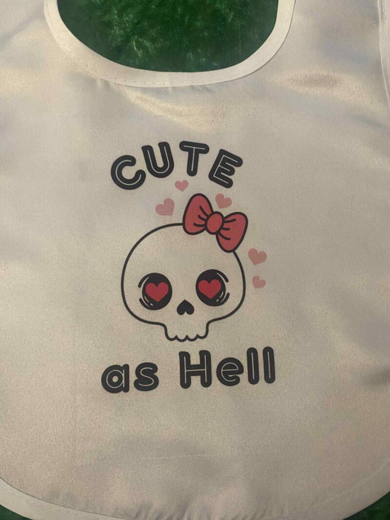 Cute as Hell Baby Bib