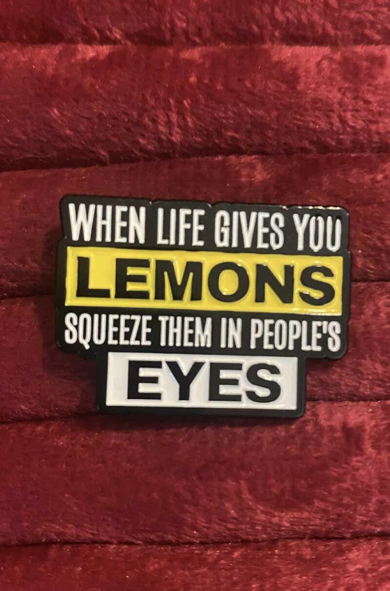When life gives you lemons pin 