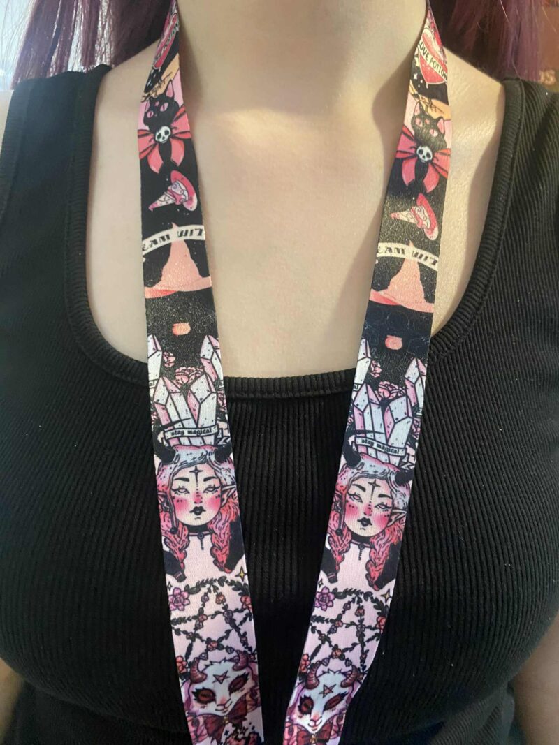 Dark witch lanyard