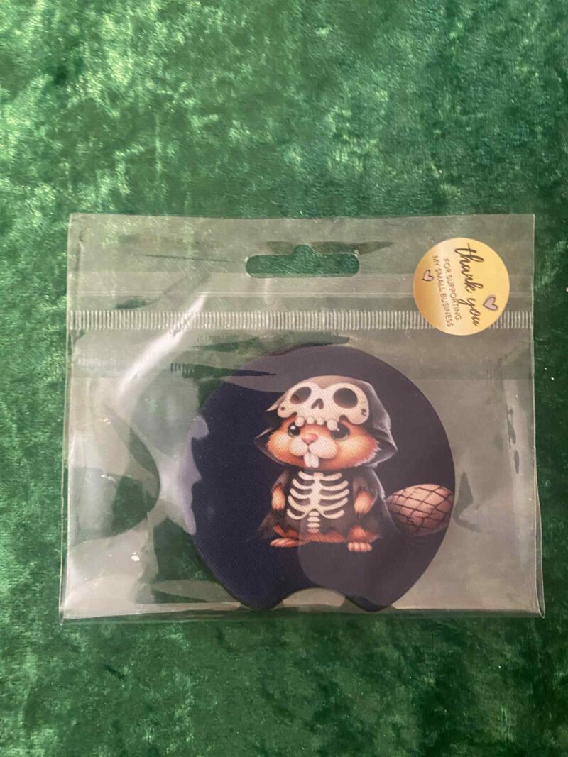 Spooky squirrel car coaster