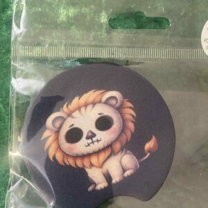 Spooky lion car coaster