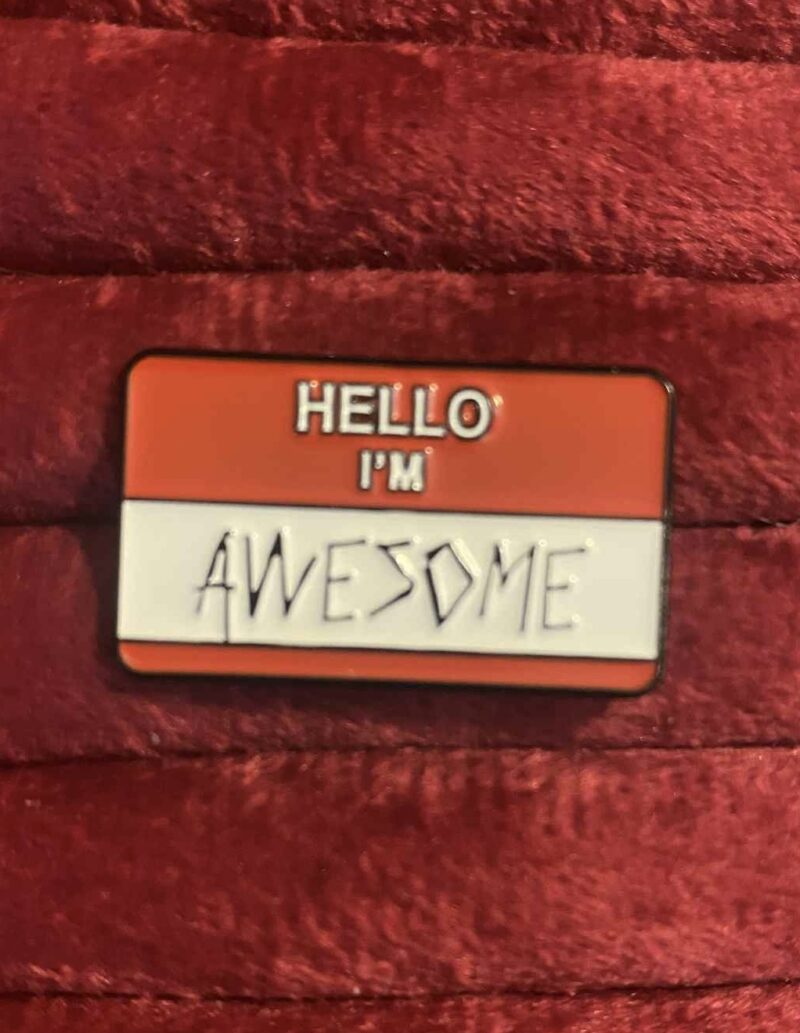 Hello i'm awesome pin