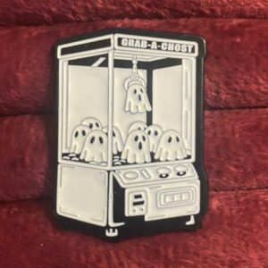 Ghost claw machine pin