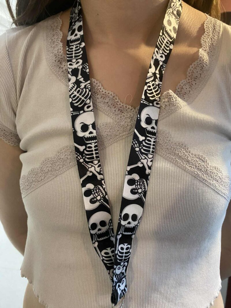 Black Skeleton lanyard