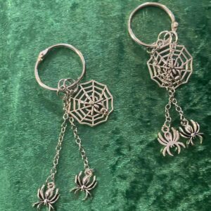 Cobweb and spider boot charms