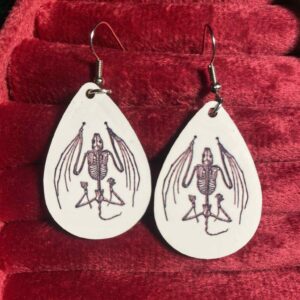 Dragon skeleton earrings
