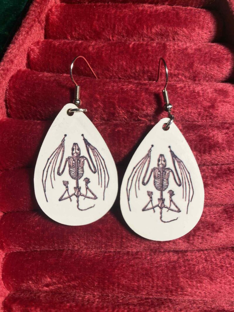Dragon skeleton earrings