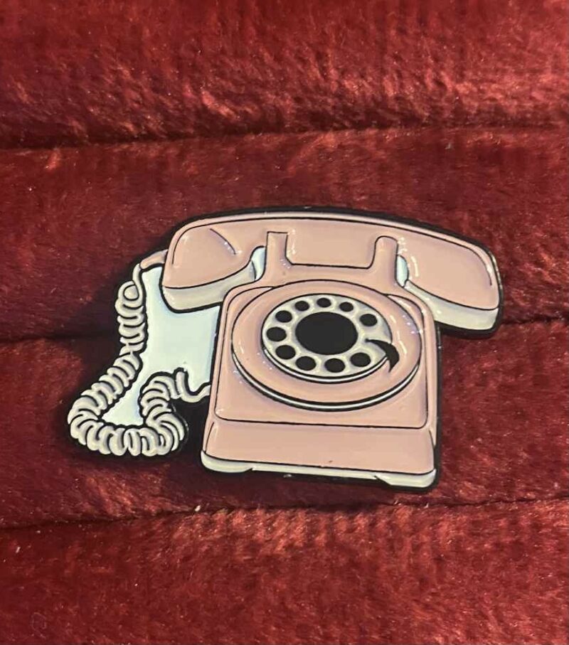 pink phone pin 