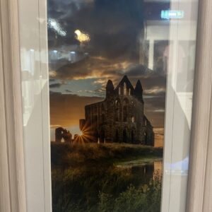 Framed Sunset Picture of Whitby Abbey