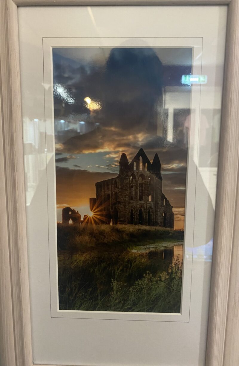 Framed Sunset Picture of Whitby Abbey