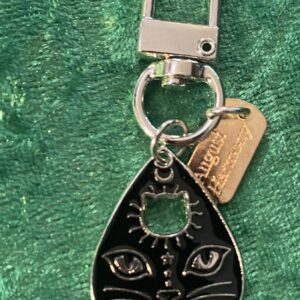 Black Cat Ouija Plec Bag Charm