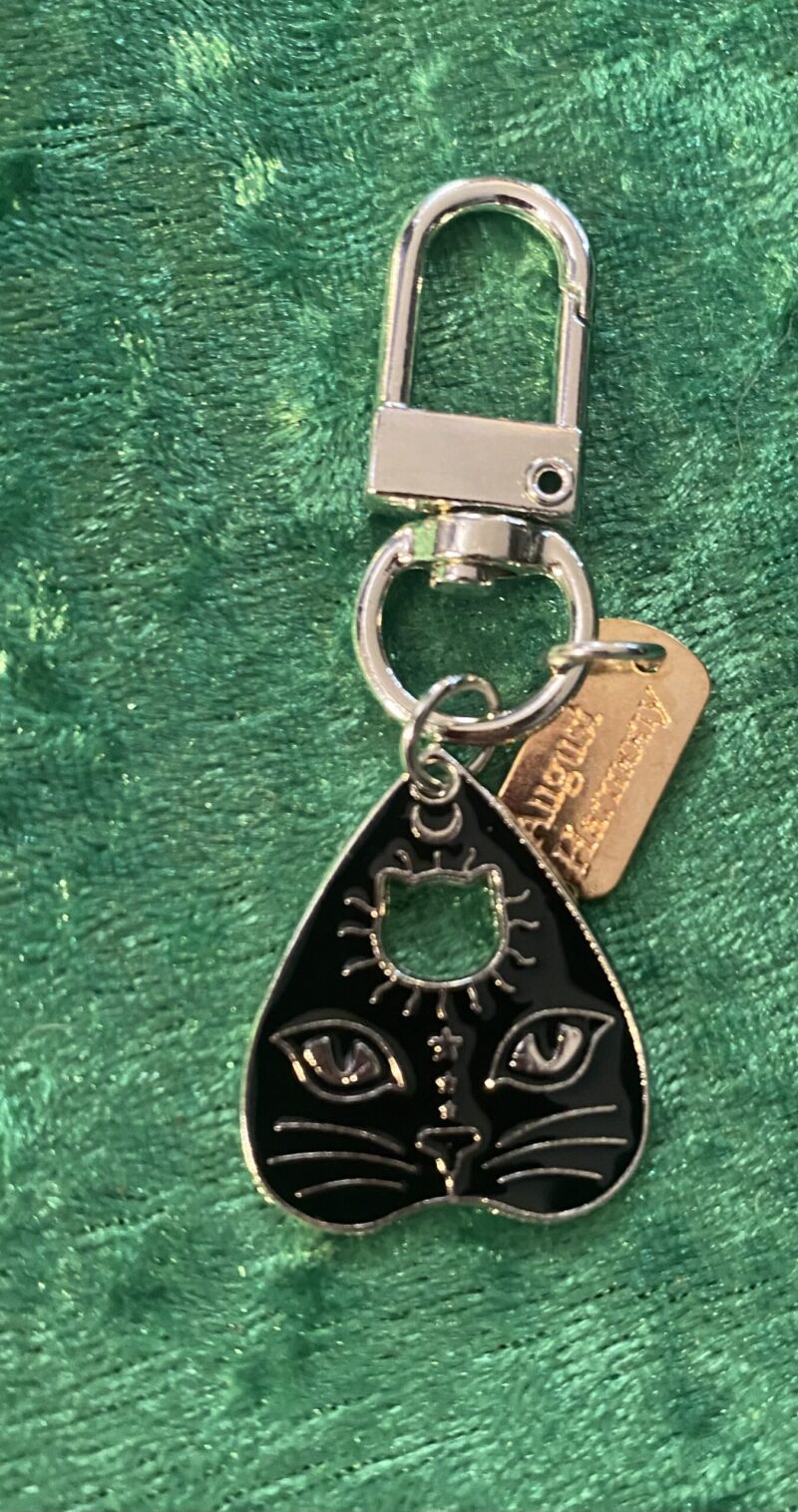 Black Cat Ouija Plec Bag Charm