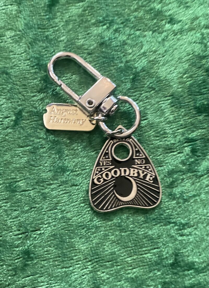 Goodbye Ouija Plec bag charm.