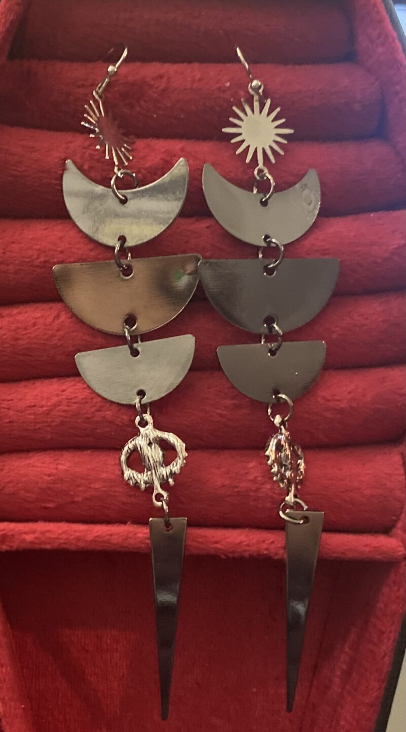 Large bohemian earrings