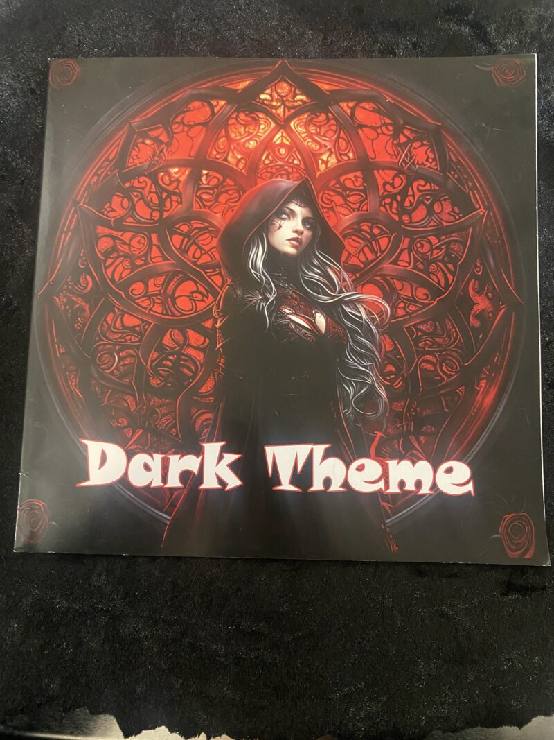 Dark theme colouring book
