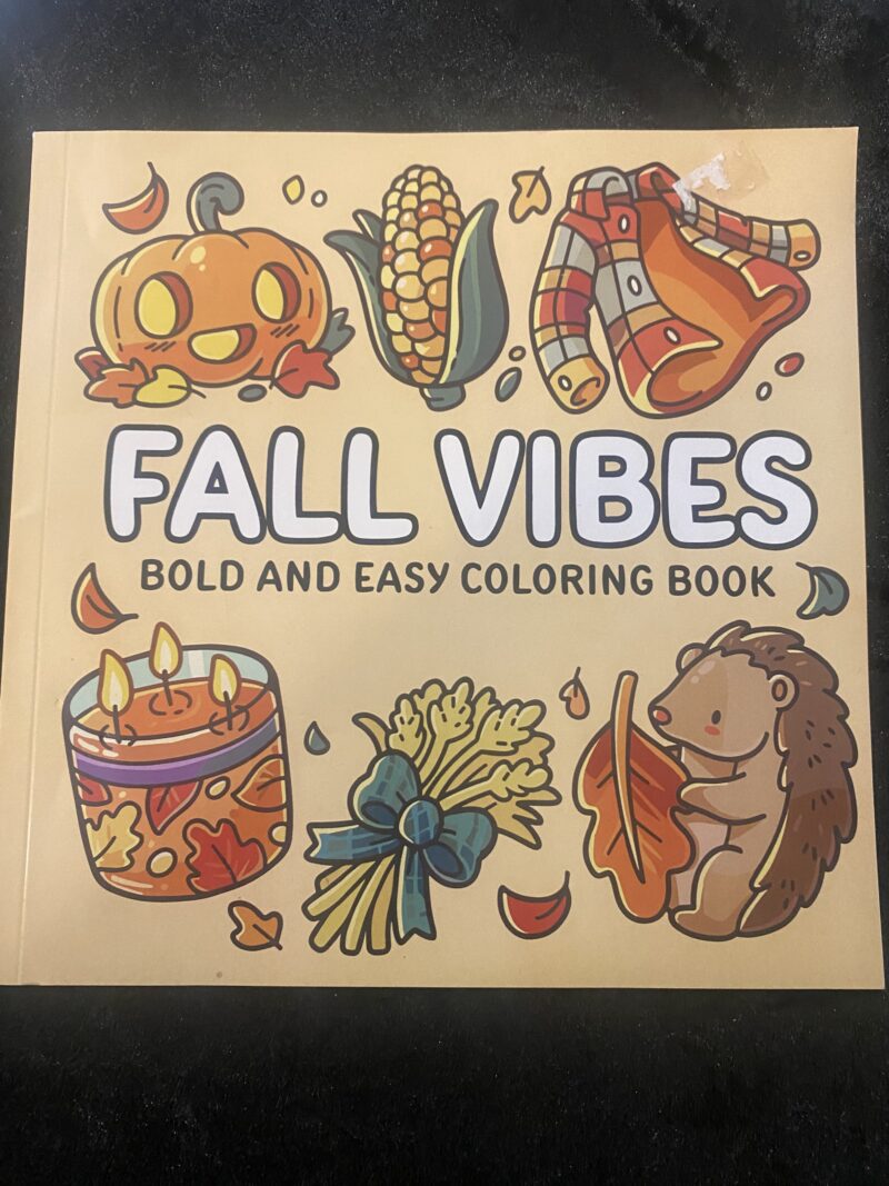 Fall vibes colouring book