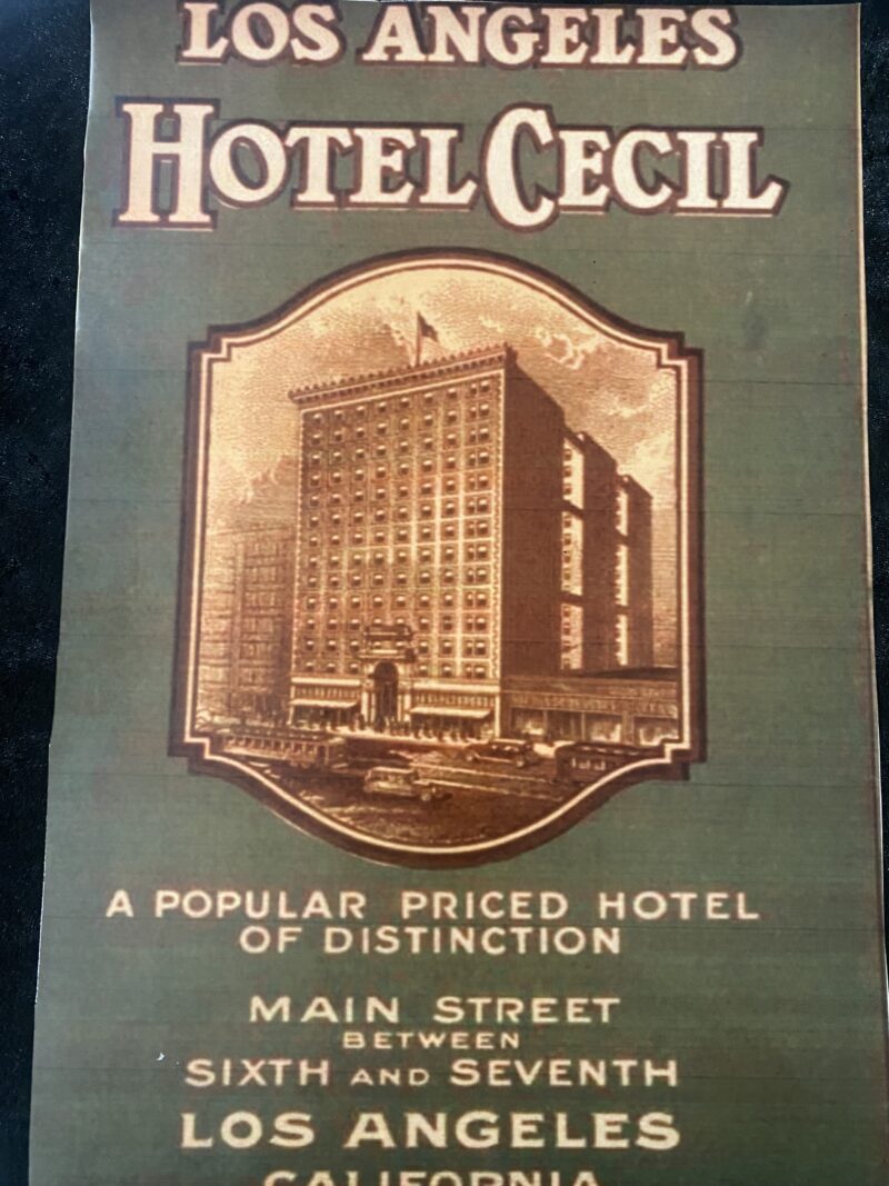 Hotel Cecil Metal sign
