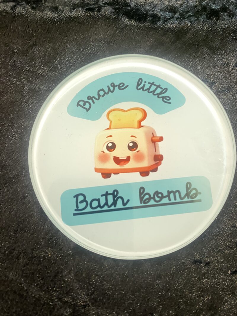 Brave little bath bomb coaster