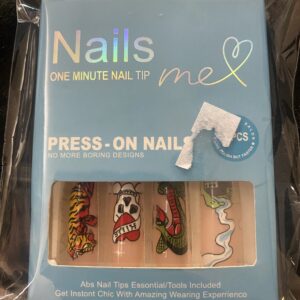 Traditional style tattoo nails