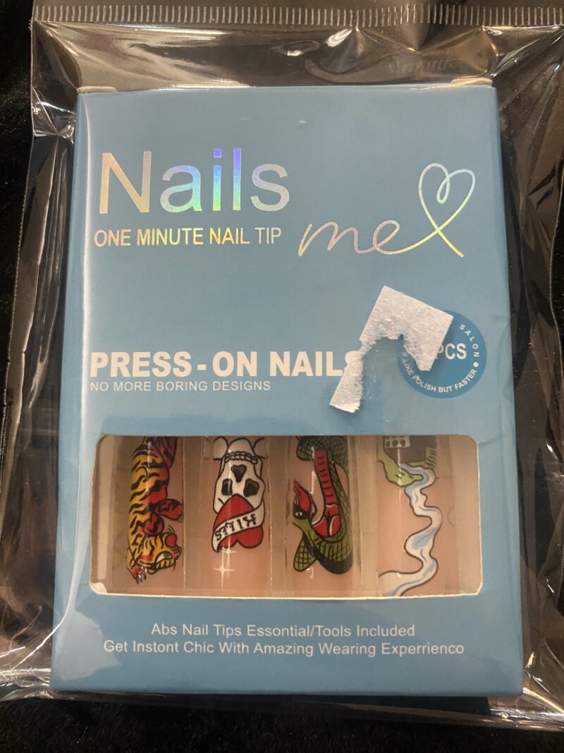 Traditional style tattoo nails