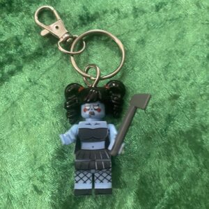 Zombie Girl Keyring.
