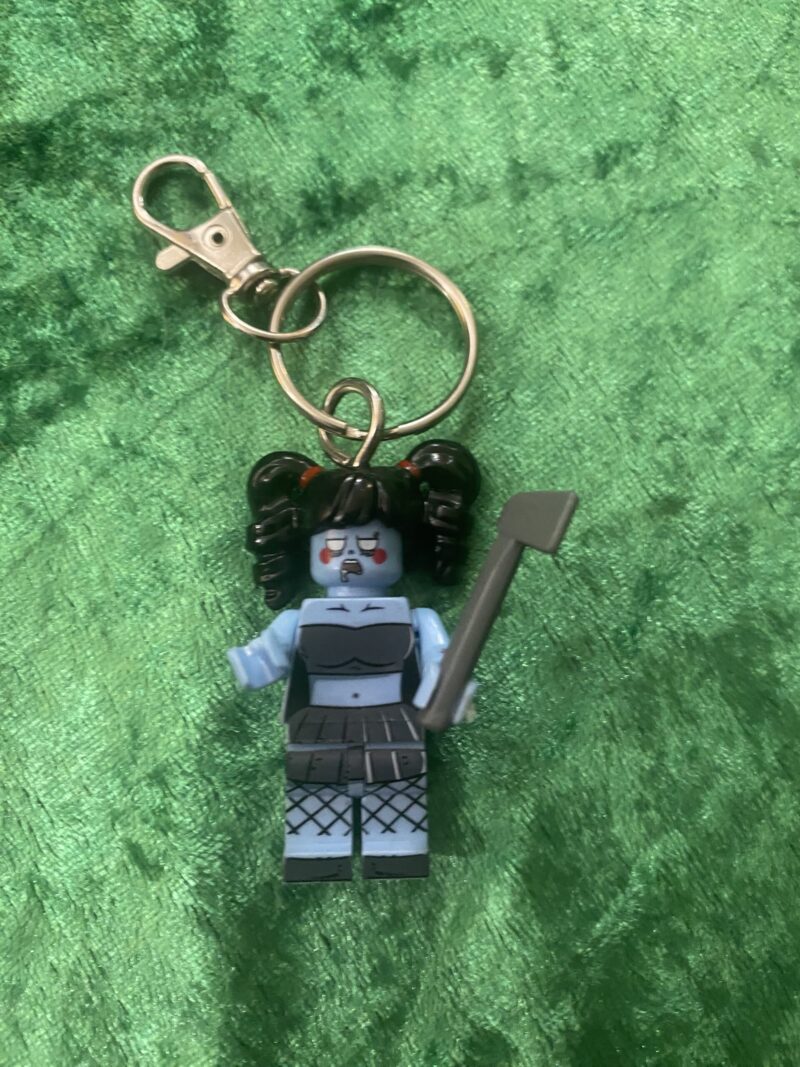 Zombie Girl Keyring.
