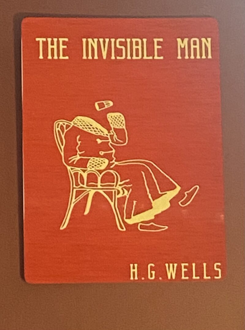 The Invisible Man Metal Sign