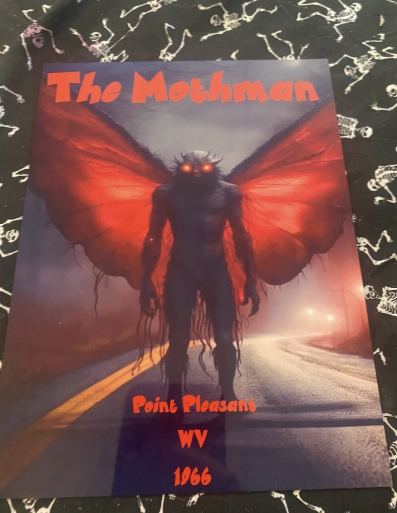 Mothman Metal Sign