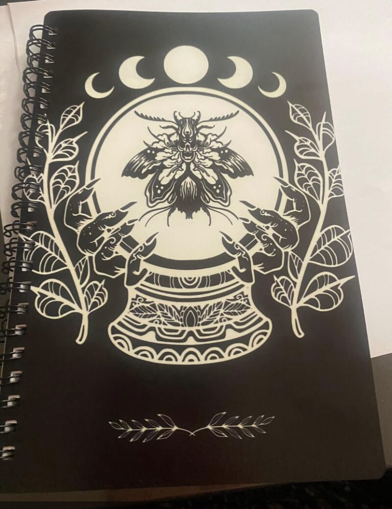 Moth Crystal Ball Notebook