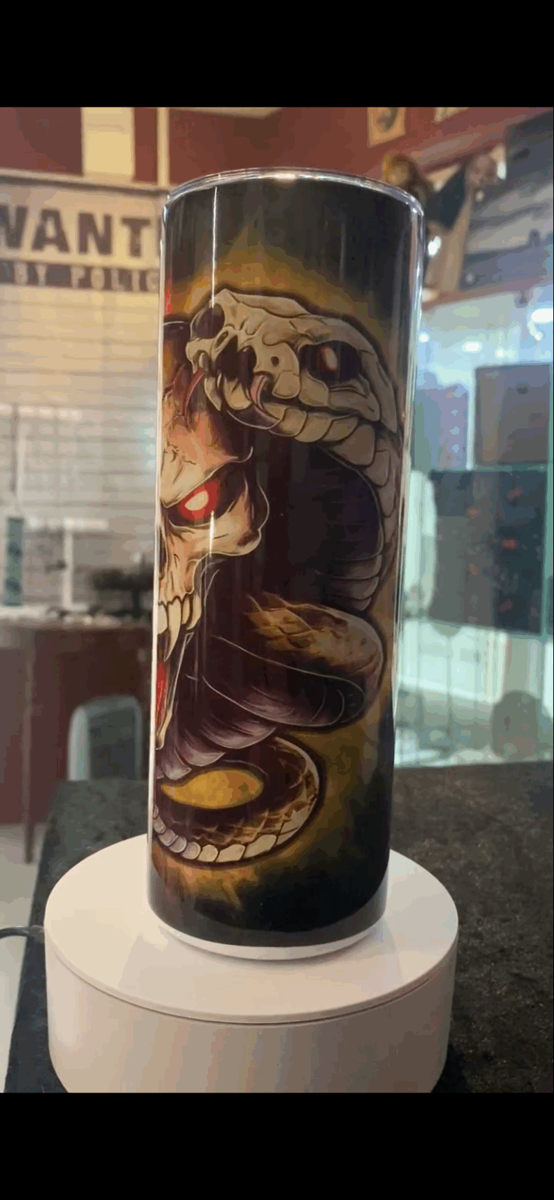 Snake Skull Tumbler