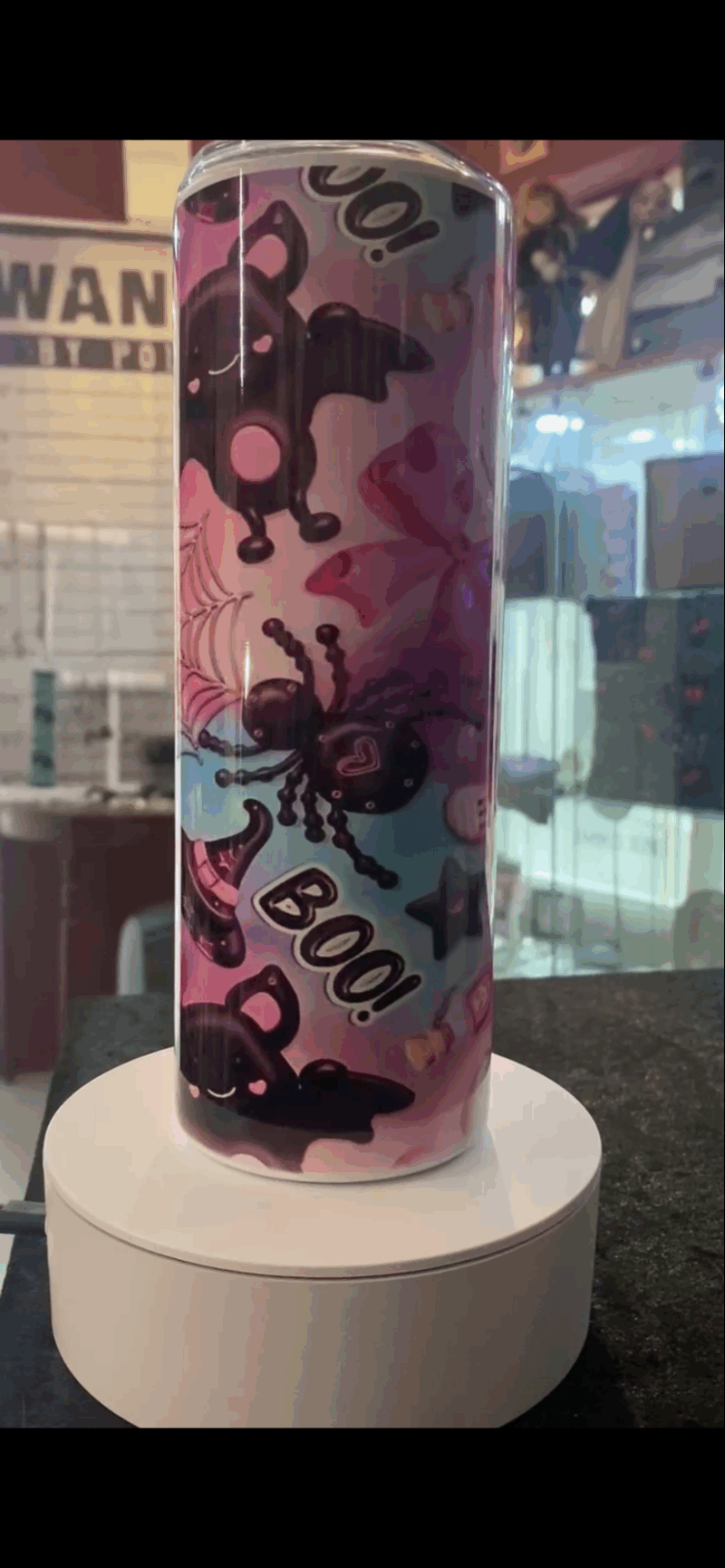 Pink Spooky Tumbler