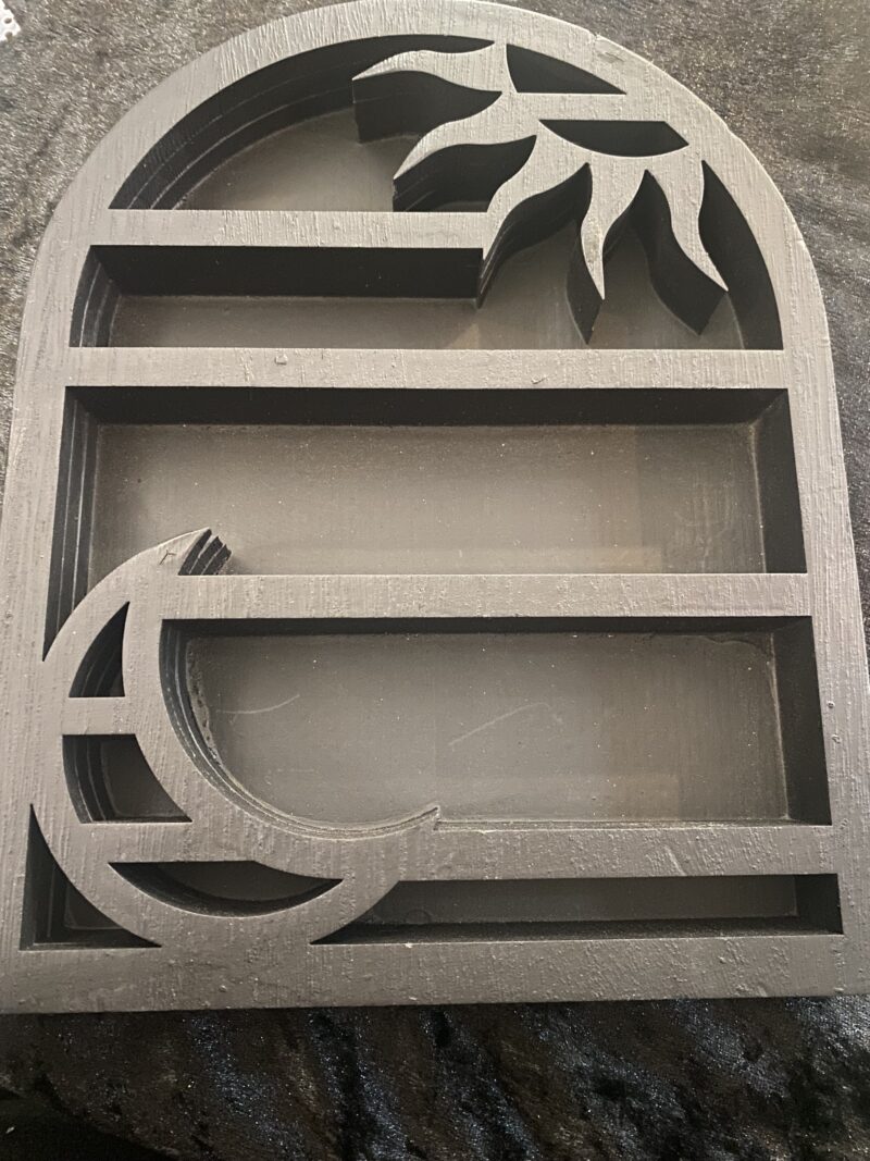 Moon and sun shelf