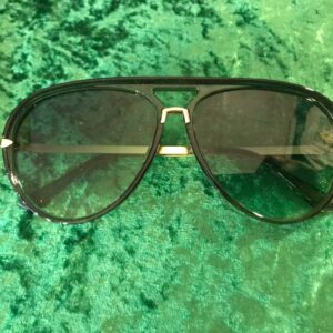 Gold and green sunglasses