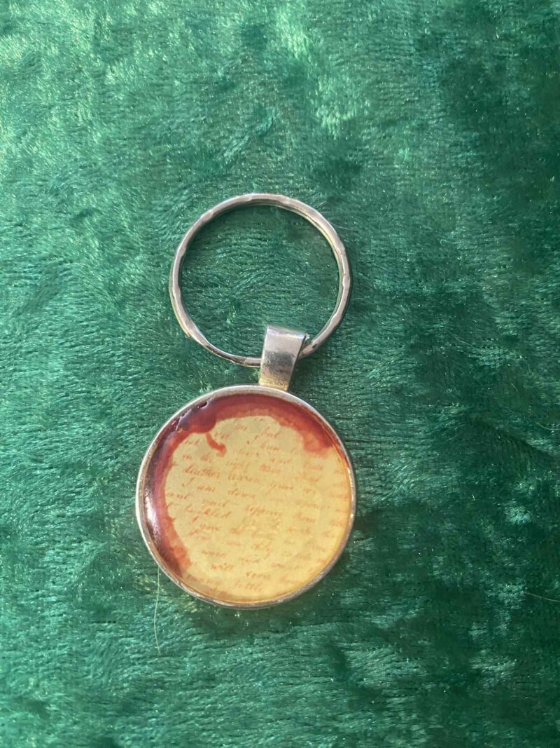Vintage Blood Letter Keyring.