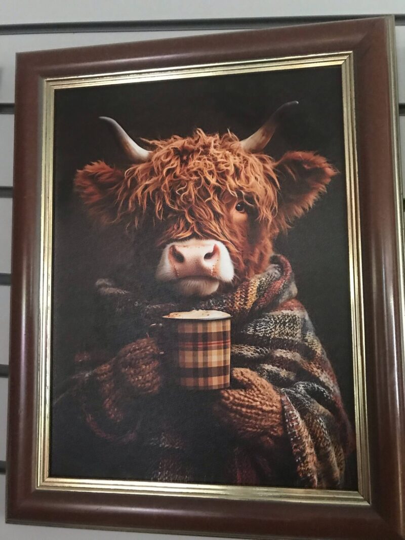 Autumn Highland Cow Frame