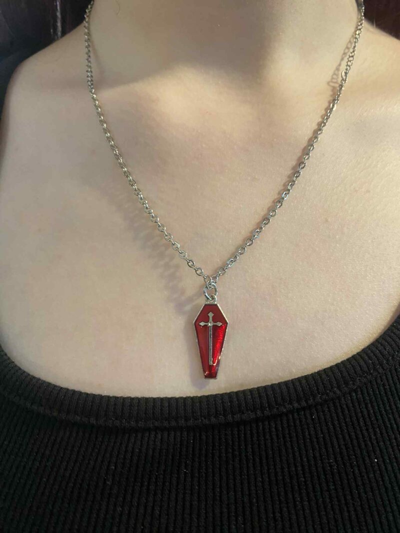 Red Coffin Necklace
