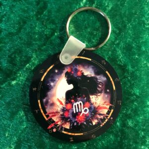 Female Virgo Zodiac Keyring