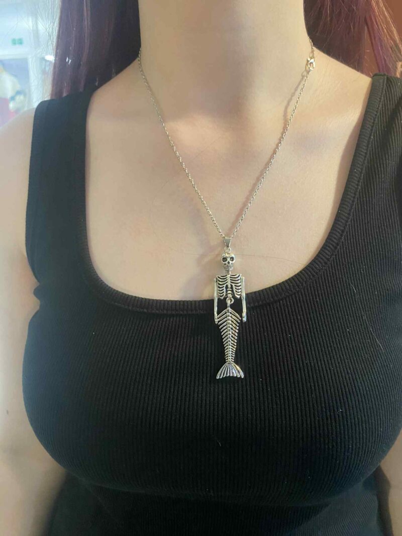 Skeleton Mermaid Necklace