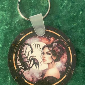 Female Scorpio Zodiac Keyring