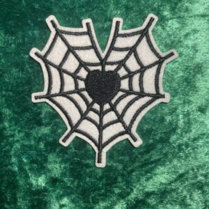 Heart cobweb patch