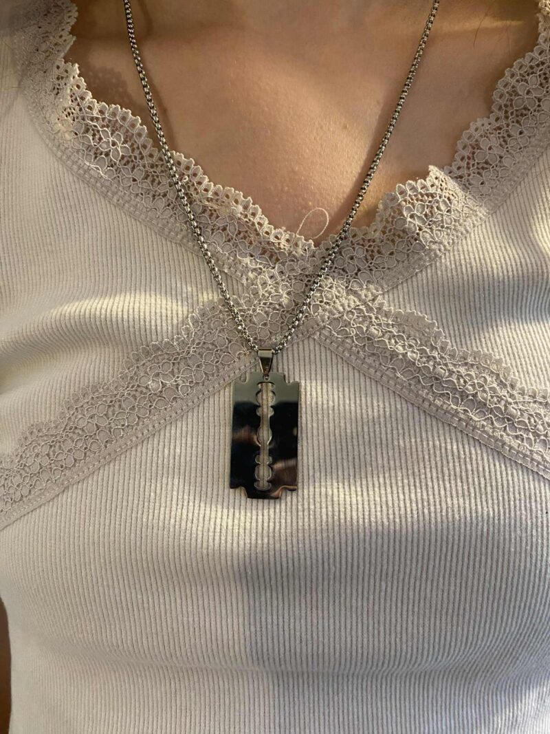 Razor Blade Necklace